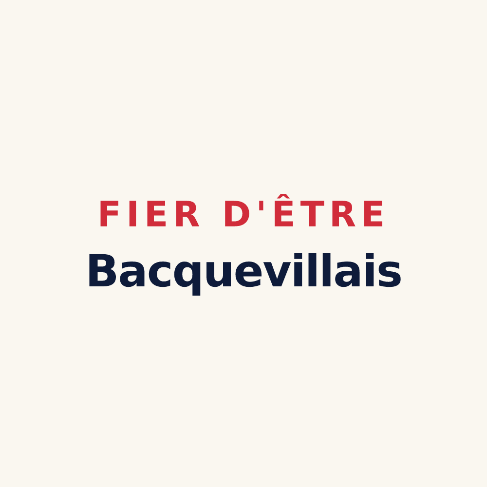 Tasse « Fier d'être Bacquevillais » — design pour Bacqueville-en-Caux