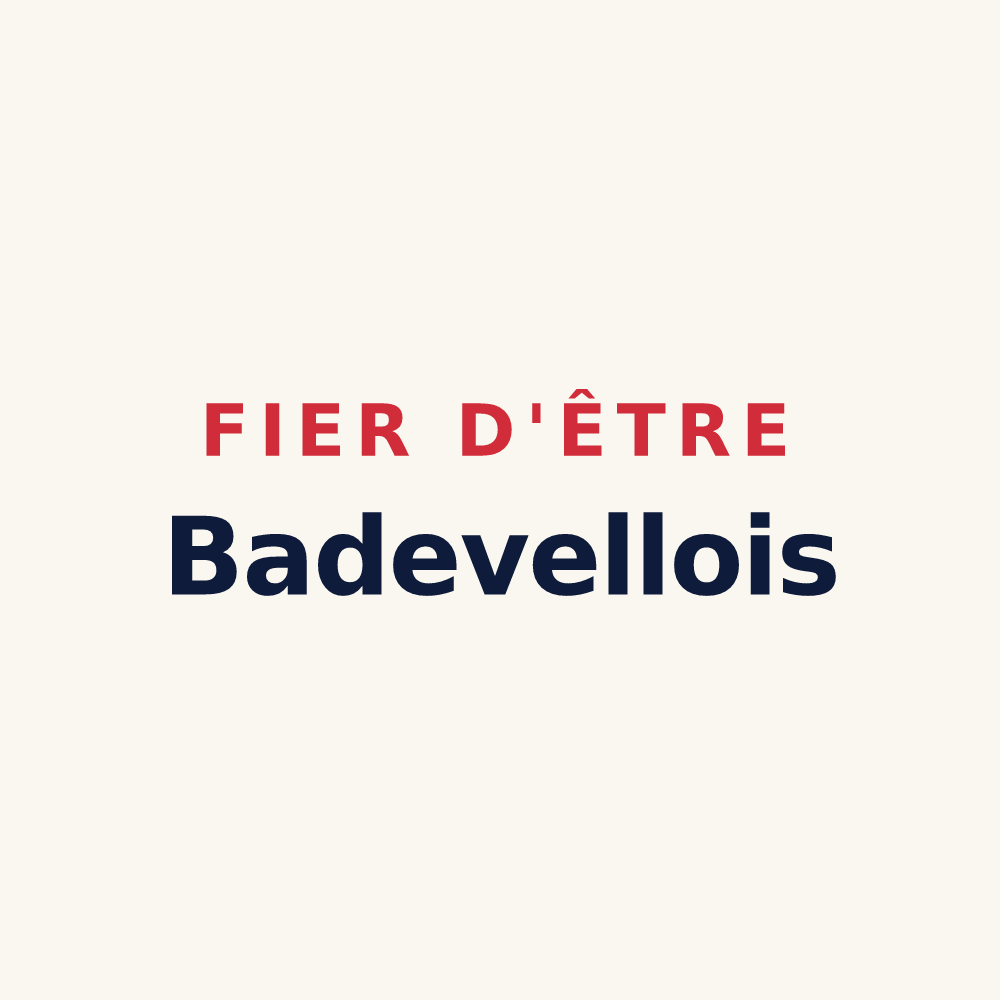 Tasse « Fier d'être Badevellois » — design pour Badevel