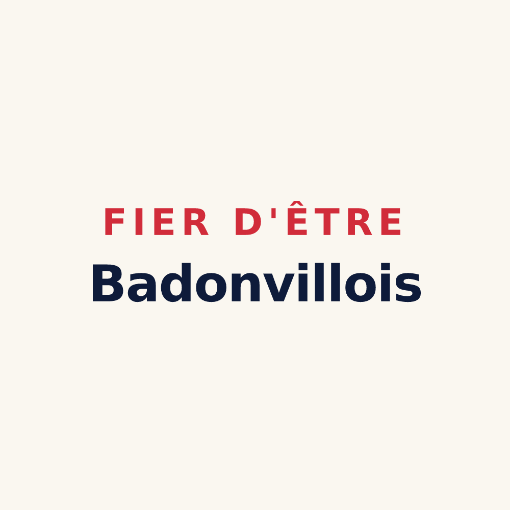 Tasse « Fier d'être Badonvillois » — design pour Badonviller