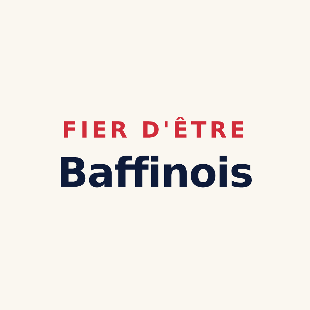 Tasse « Fier d'être Baffinois » — design pour Baffie