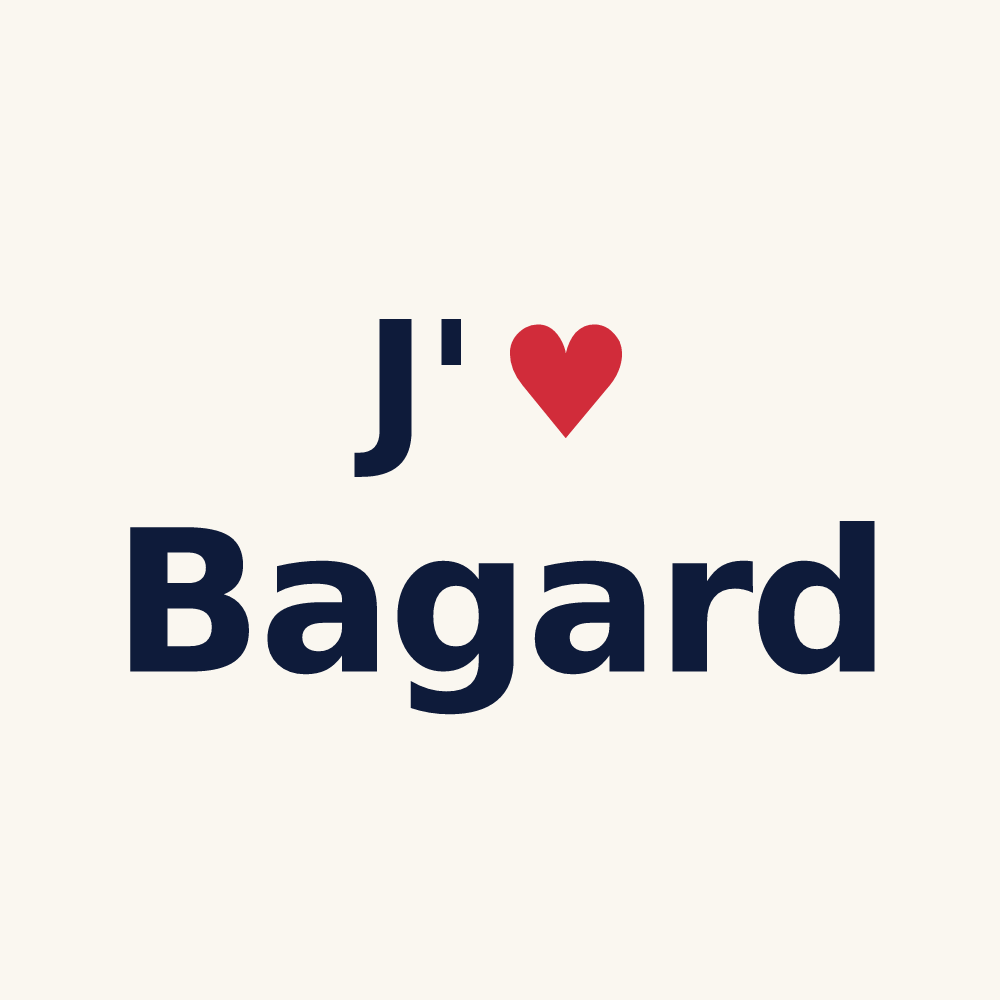 Tasse personnalisée Bagard — design J'aime Bagard