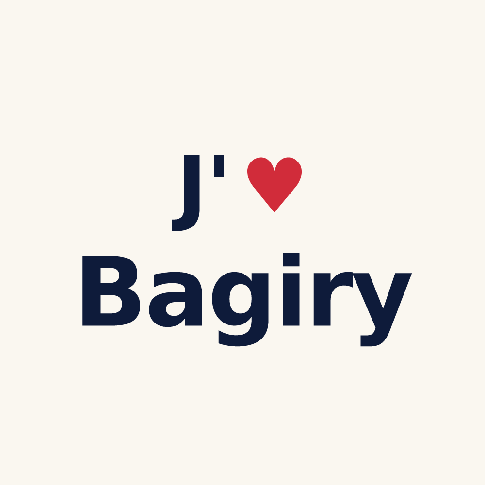 Tasse personnalisée Bagiry — design J'aime Bagiry