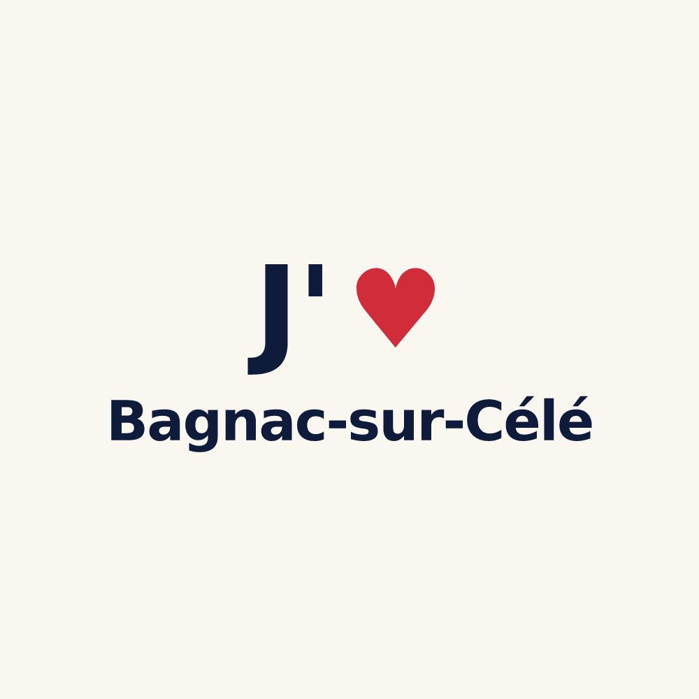 Tasse personnalisée Bagnac-sur-Célé — design J'aime Bagnac-sur-Célé