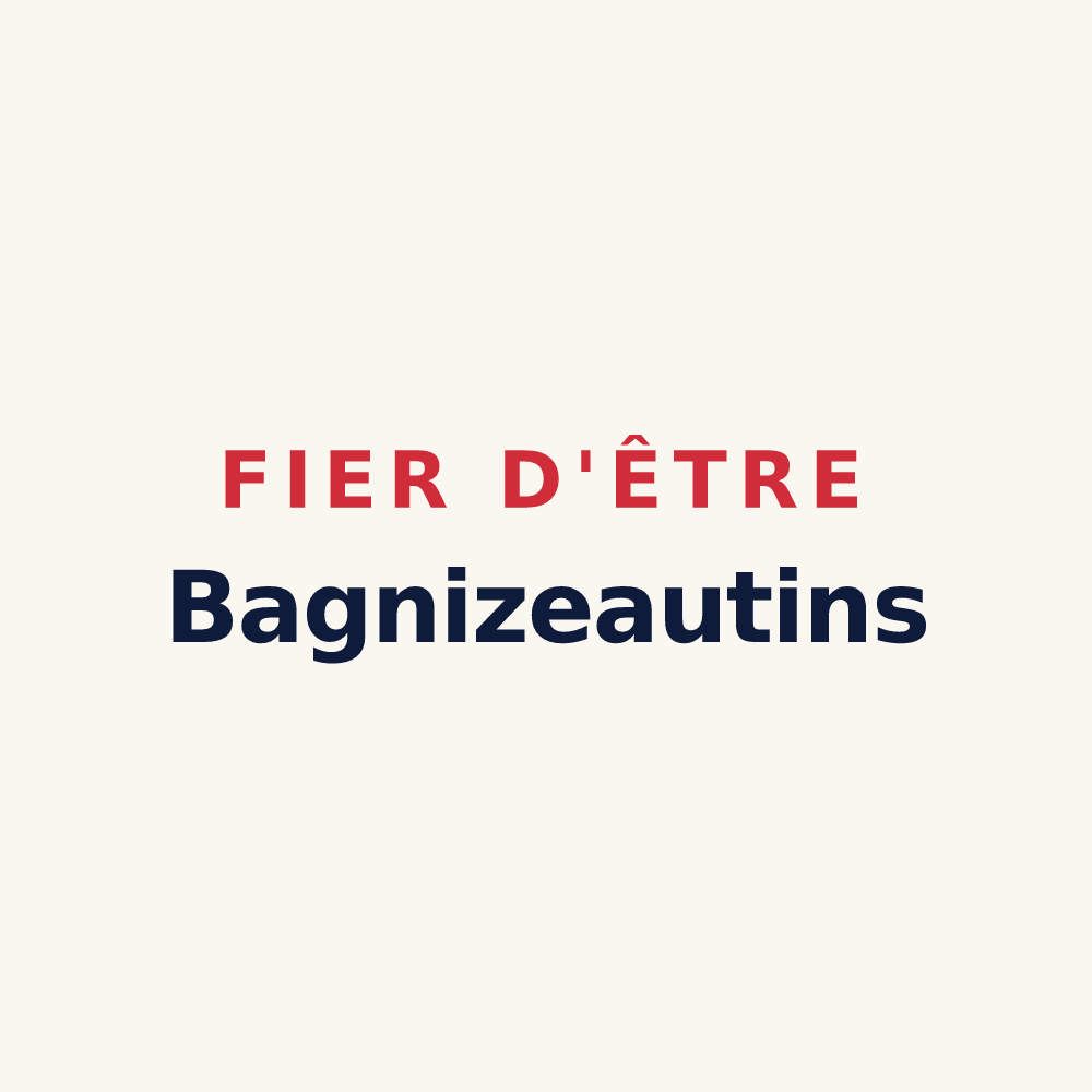 Tasse « Fier d'être Bagnizeautins » — design pour Bagnizeau