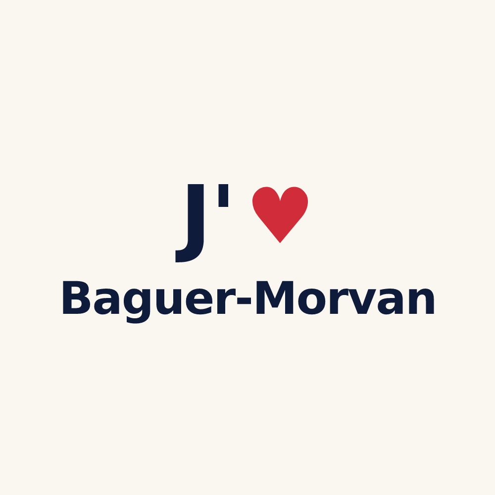 Tasse personnalisée Baguer-Morvan — design J'aime Baguer-Morvan