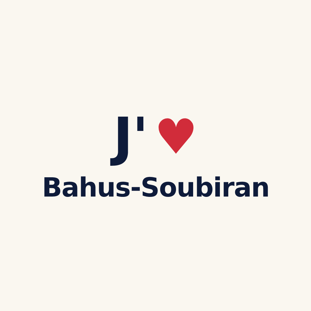 Tasse personnalisée Bahus-Soubiran — design J'aime Bahus-Soubiran
