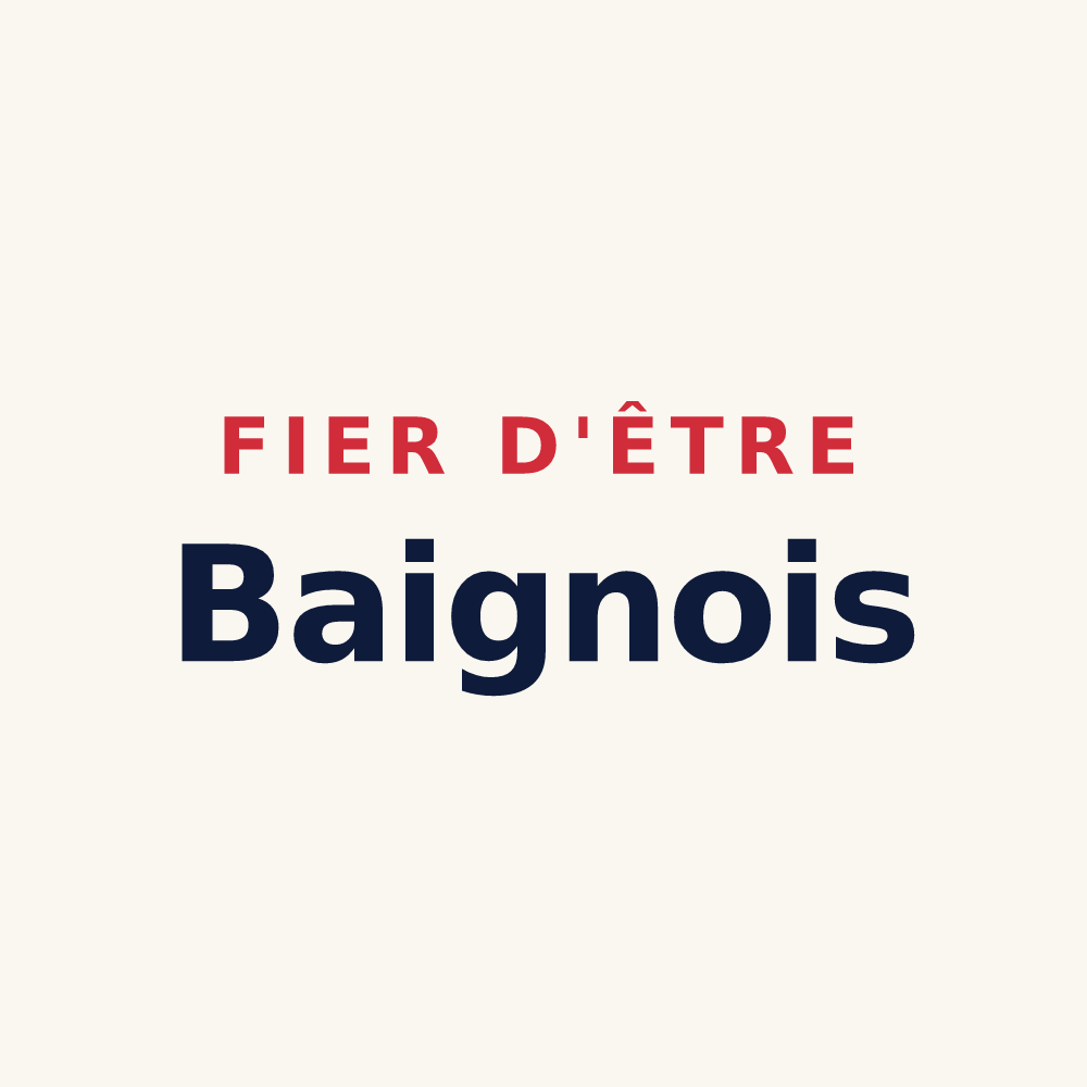 Tasse « Fier d'être Baignois » — design pour Baignes-Sainte-Radegonde