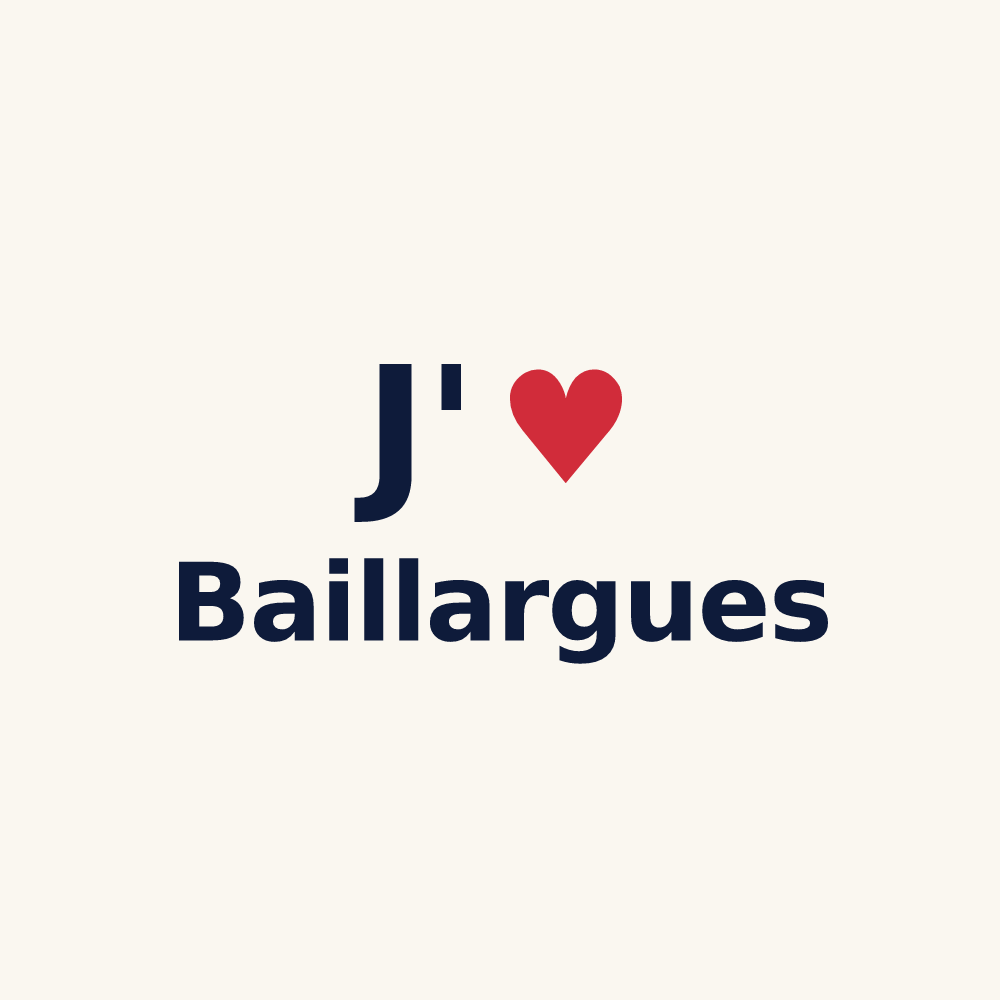 Tasse personnalisée Baillargues — design J'aime Baillargues