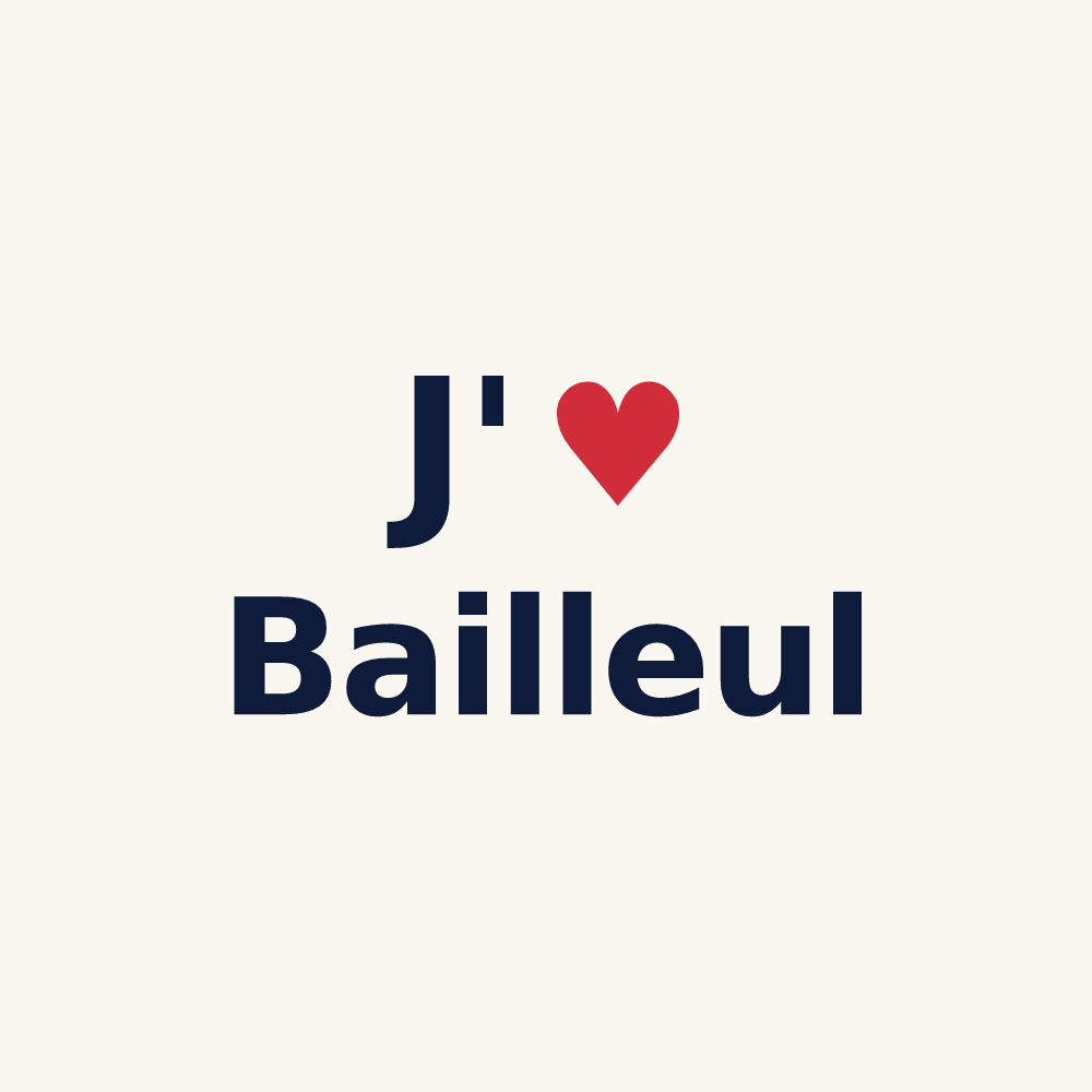 Tasse personnalisée Bailleul — design J'aime Bailleul