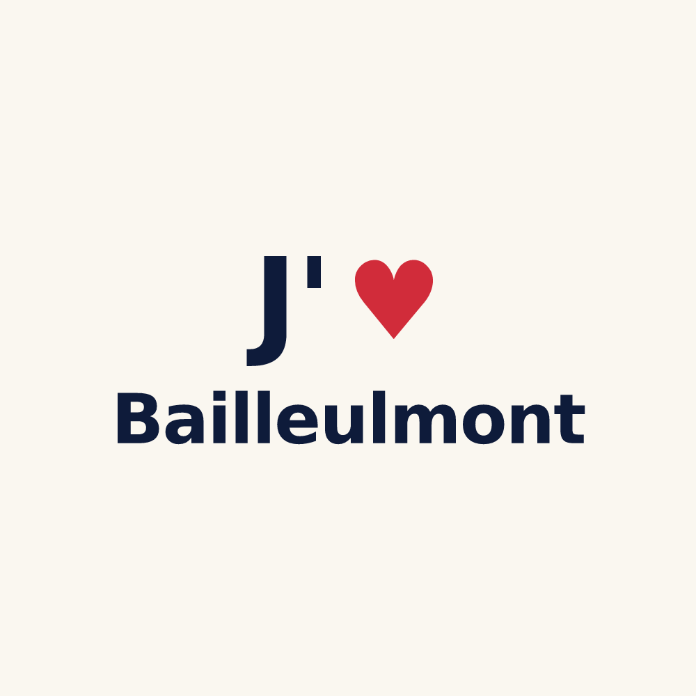 Tasse personnalisée Bailleulmont — design J'aime Bailleulmont