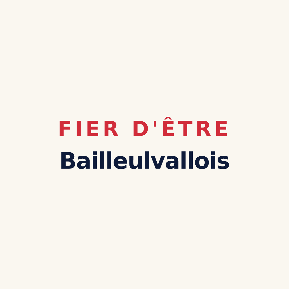 Tasse « Fier d'être Bailleulvallois » — design pour Bailleulval
