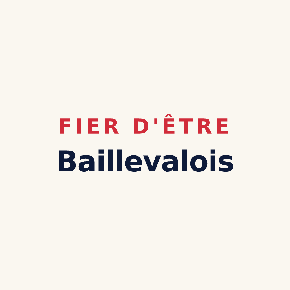 Tasse « Fier d'être Baillevalois » — design pour Bailleval