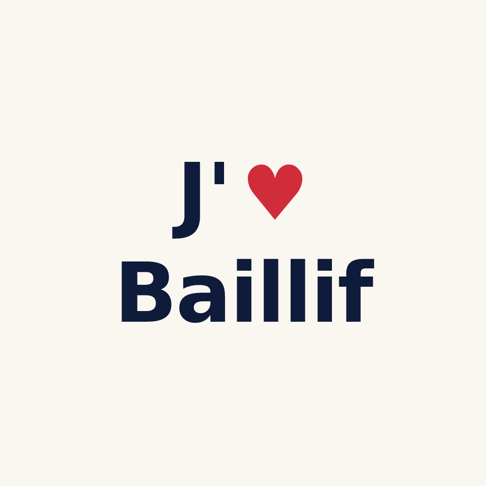 Tasse personnalisée Baillif — design J'aime Baillif