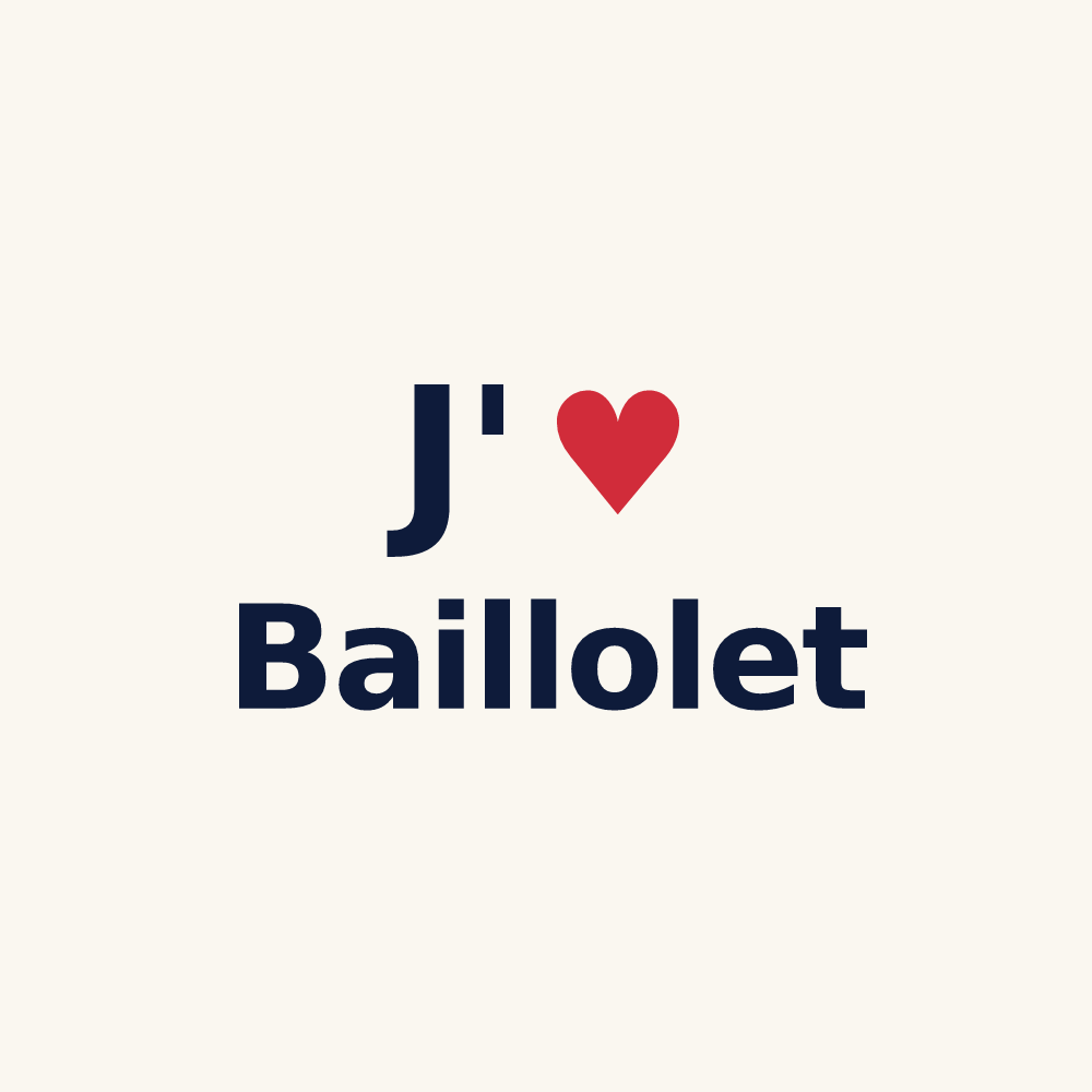 Tasse personnalisée Baillolet — design J'aime Baillolet