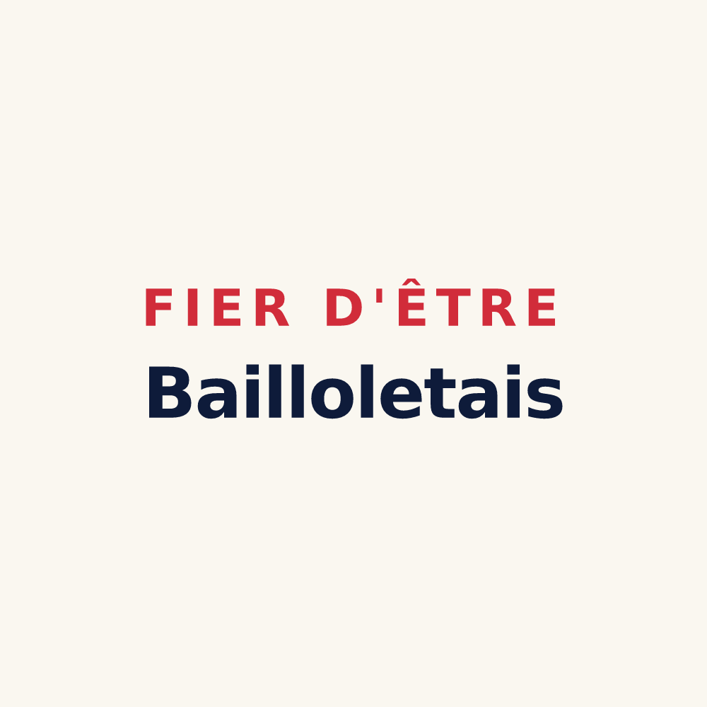 Tasse « Fier d'être Bailloletais » — design pour Baillolet