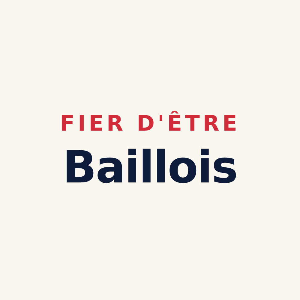 Tasse « Fier d'être Baillois » — design pour Bailly-en-Rivière