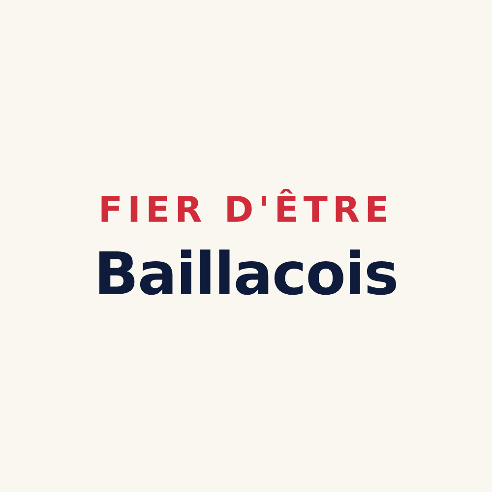 Tasse « Fier d'être Baillacois » — design pour Bailly