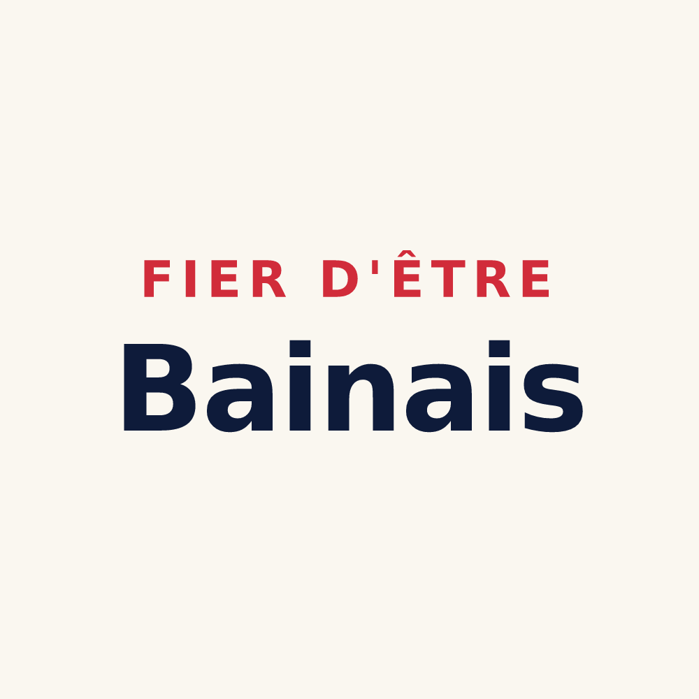 Tasse « Fier d'être Bainais » — design pour Bain-de-Bretagne