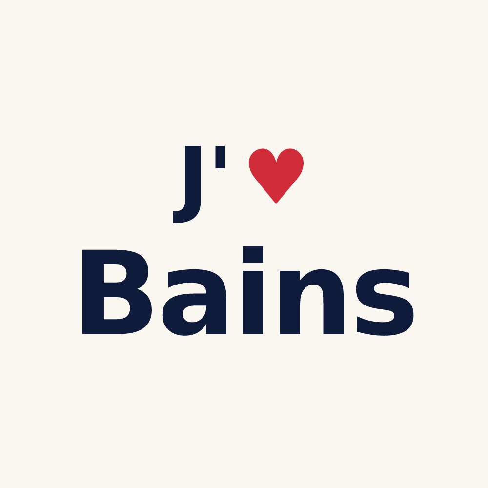 Tasse personnalisée Bains — design J'aime Bains