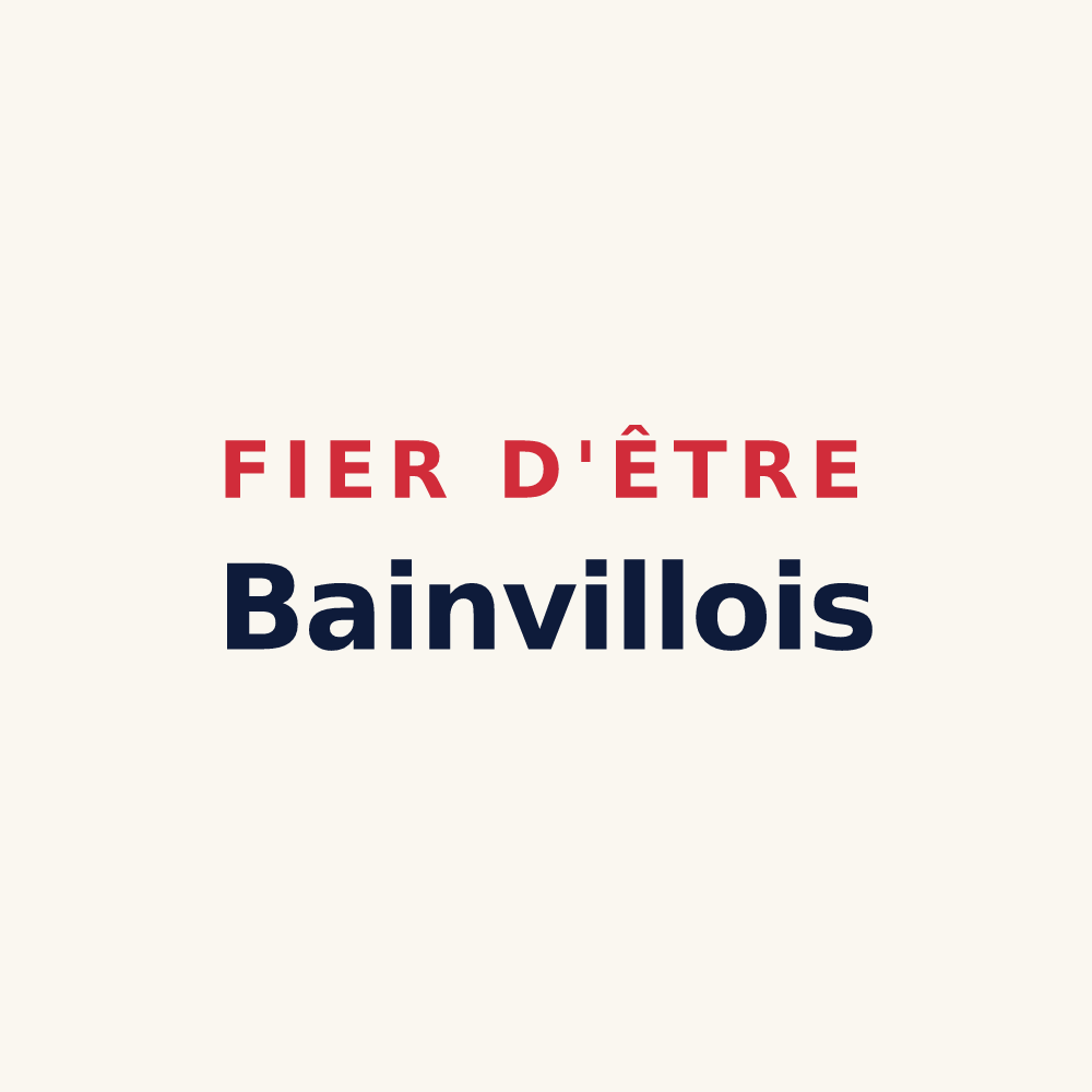 Tasse « Fier d'être Bainvillois » — design pour Bainville-sur-Madon