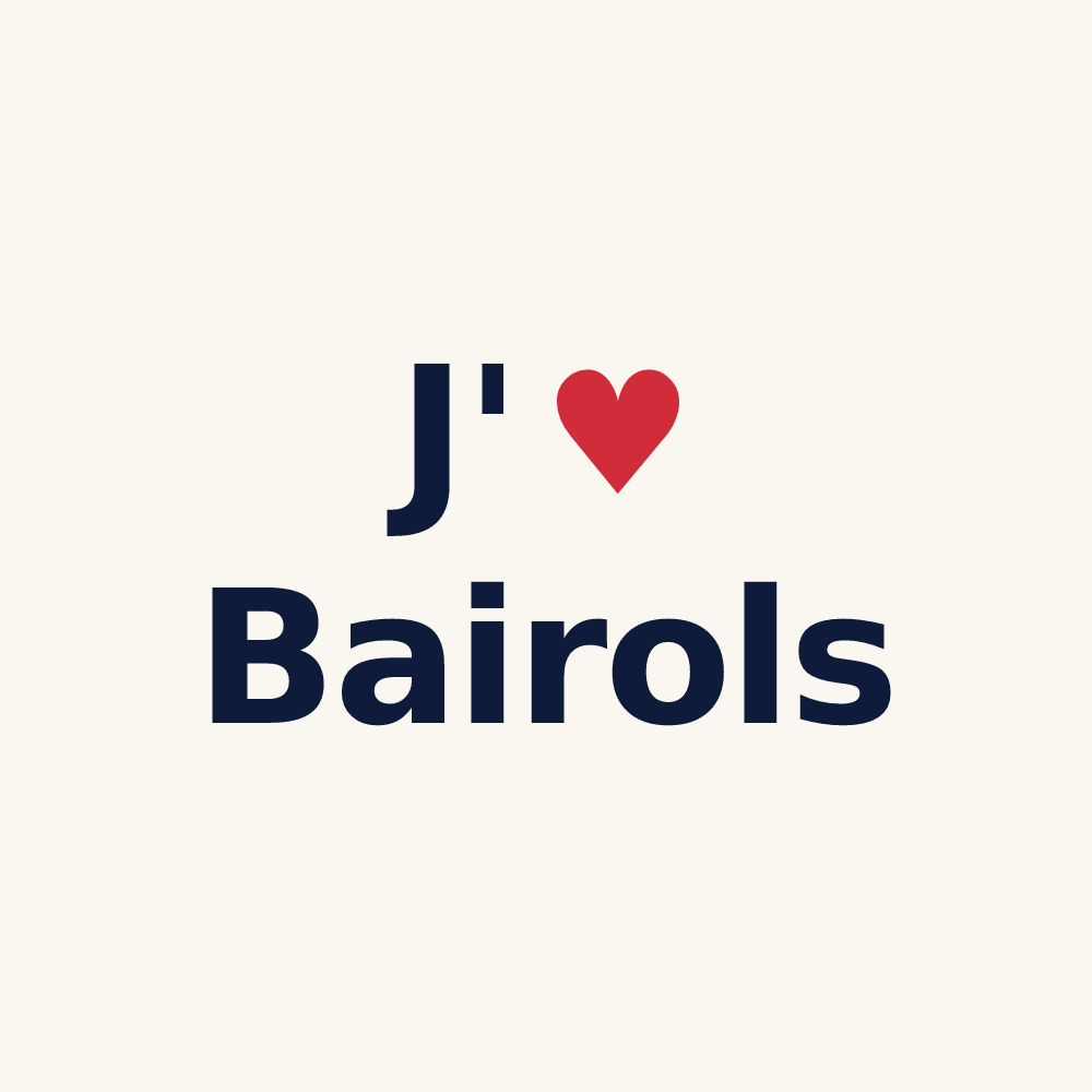 Tasse personnalisée Bairols — design J'aime Bairols
