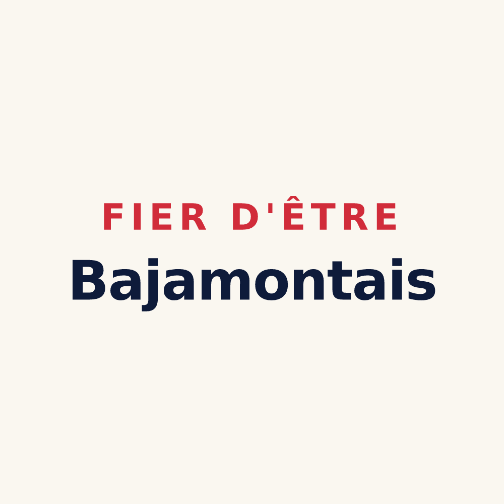 Tasse « Fier d'être Bajamontais » — design pour Bajamont