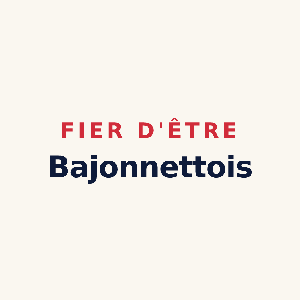 Tasse « Fier d'être Bajonnettois » — design pour Bajonnette