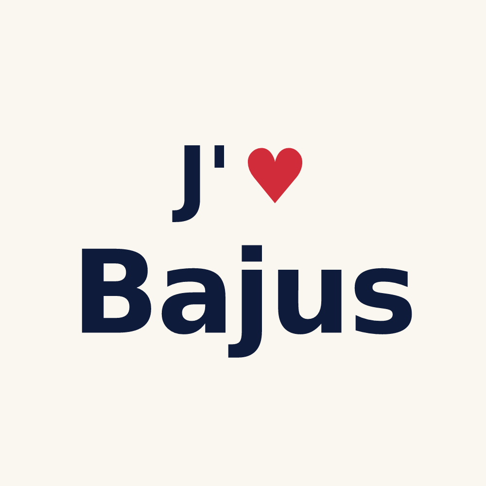 Tasse personnalisée Bajus — design J'aime Bajus