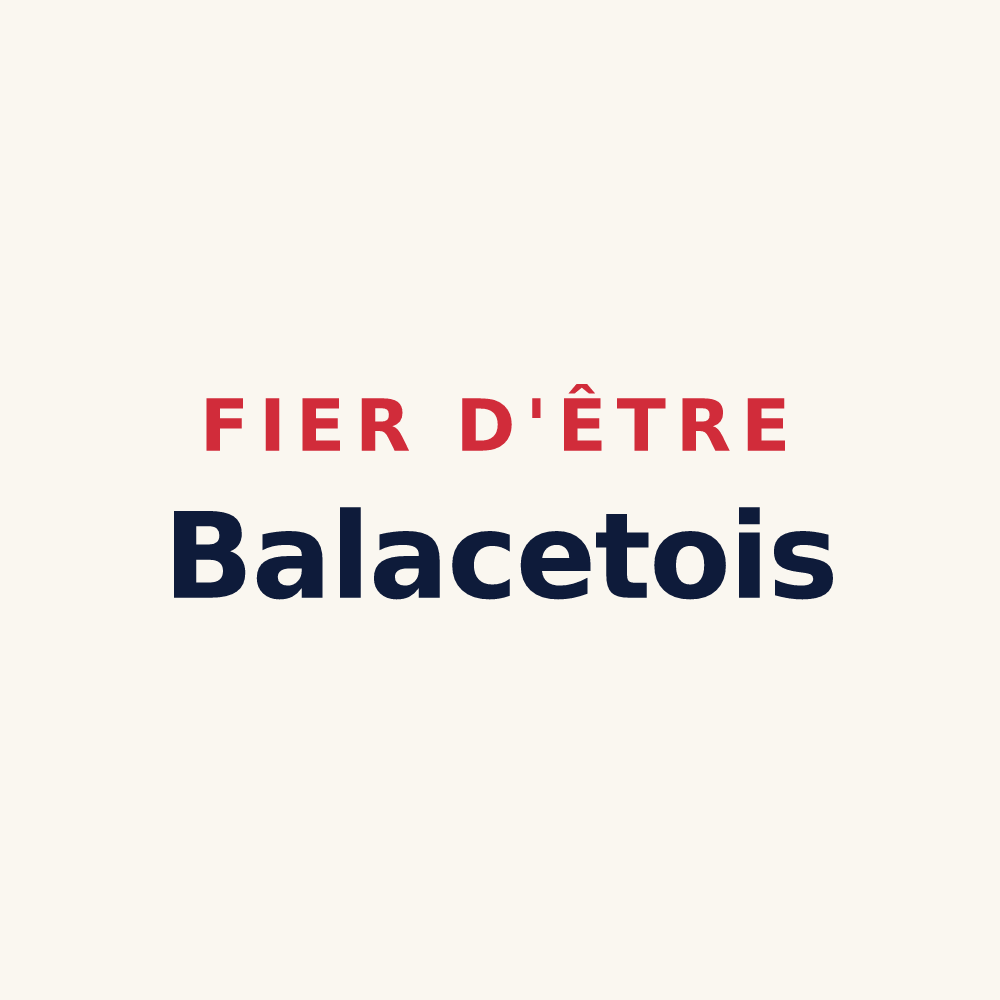 Tasse « Fier d'être Balacetois » — design pour Balacet