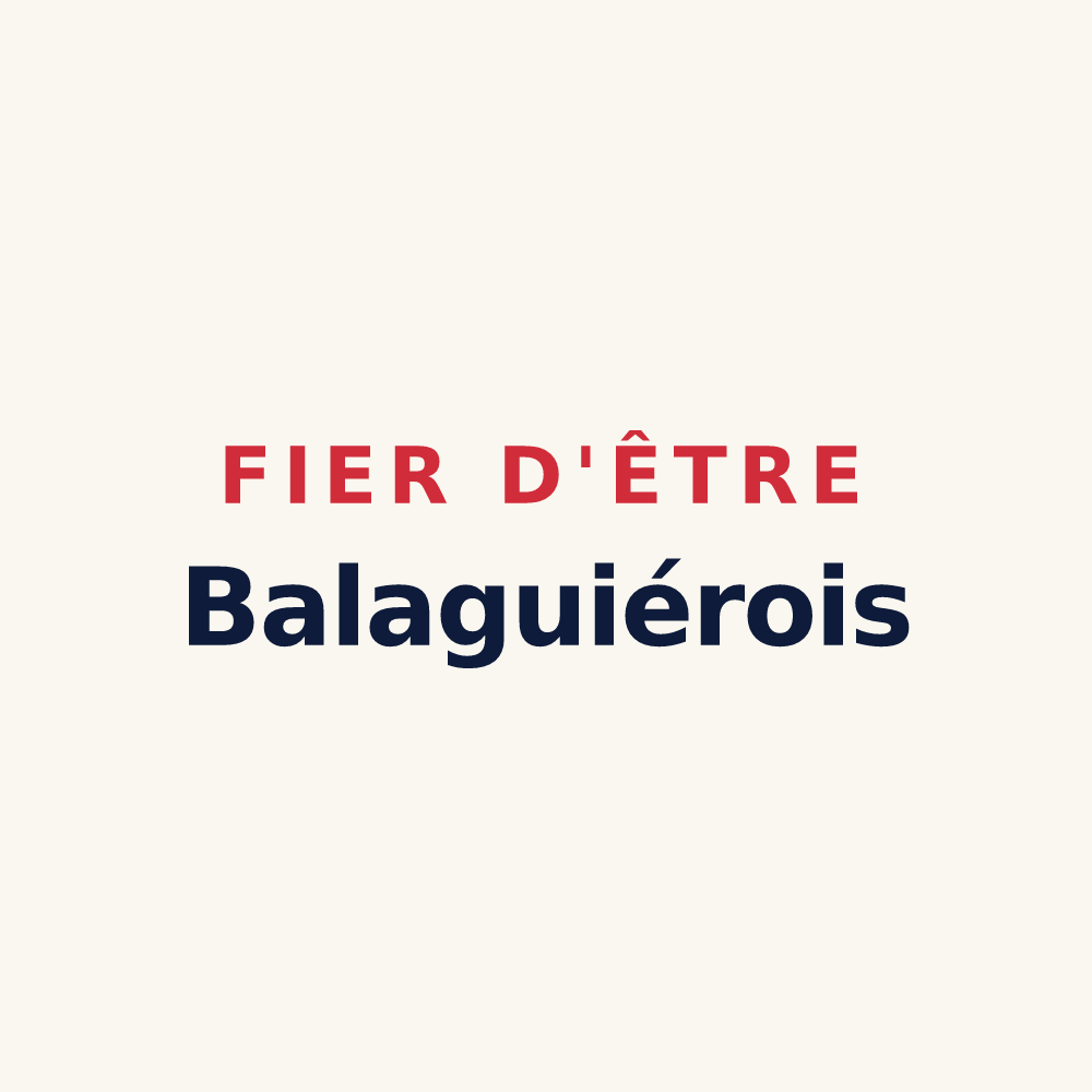 Tasse « Fier d'être Balaguiérois » — design pour Balaguier-sur-Rance