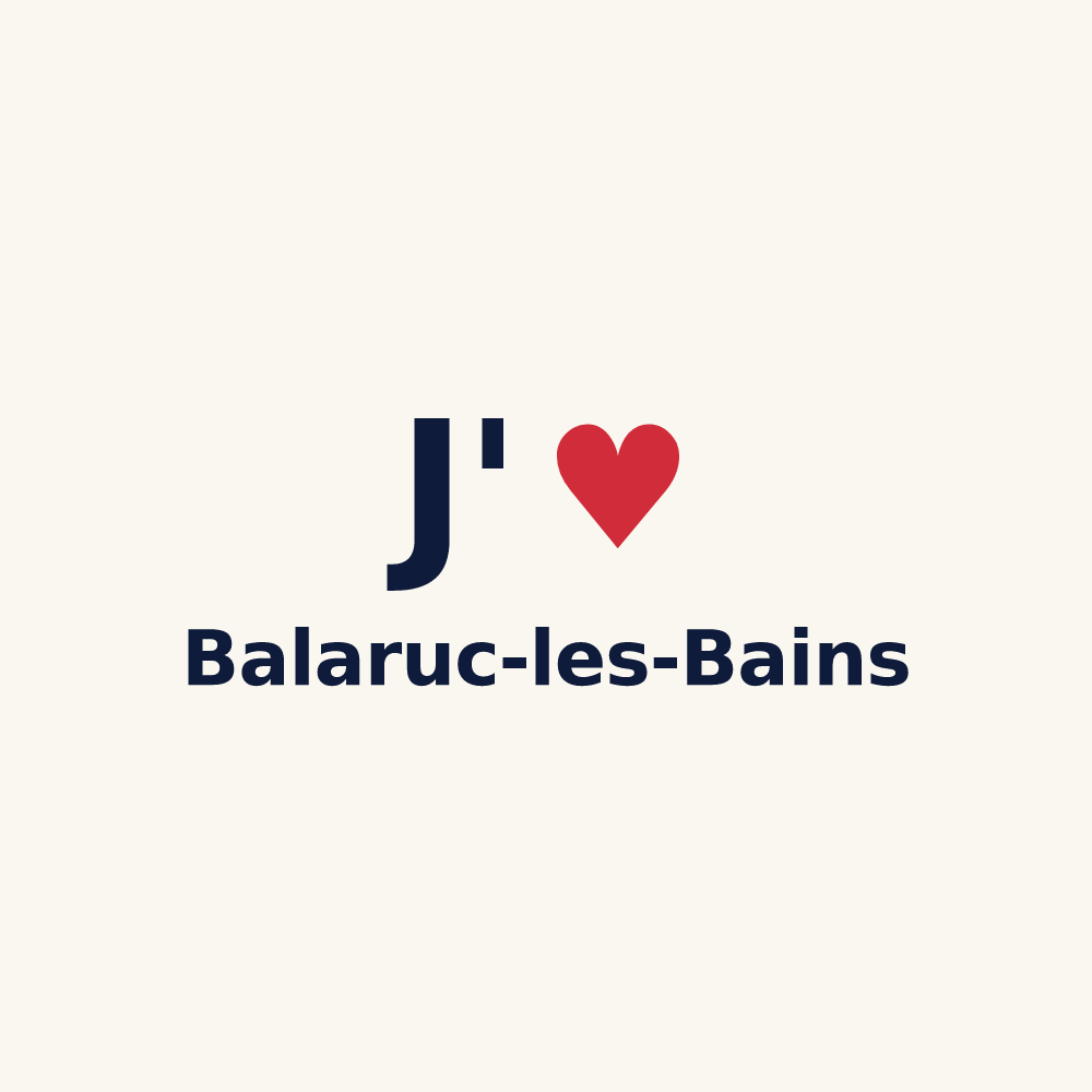 Tasse personnalisée Balaruc-les-Bains — design J'aime Balaruc-les-Bains