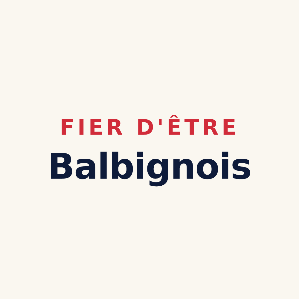 Tasse « Fier d'être Balbignois » — design pour Balbigny
