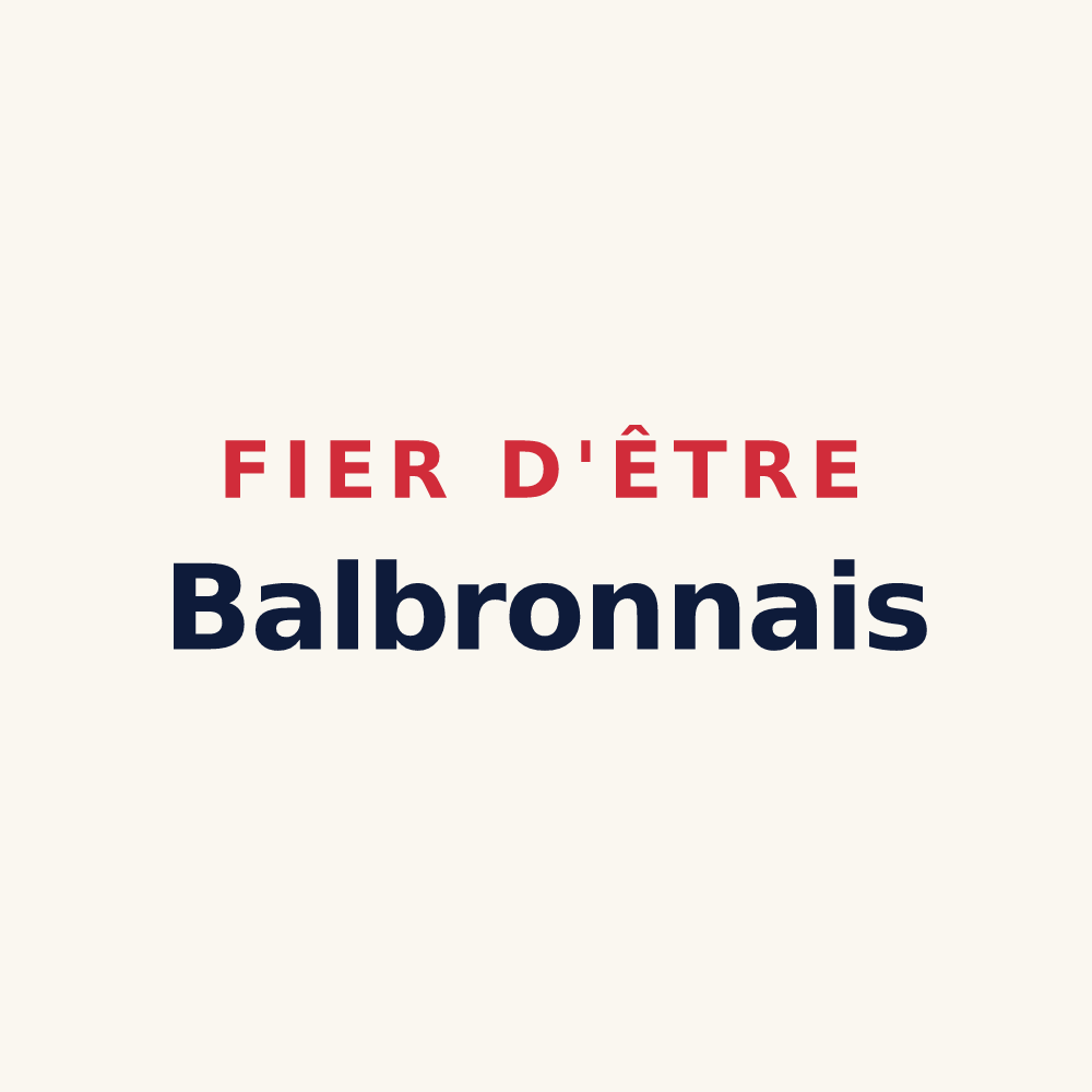 Tasse « Fier d'être Balbronnais » — design pour Balbronn