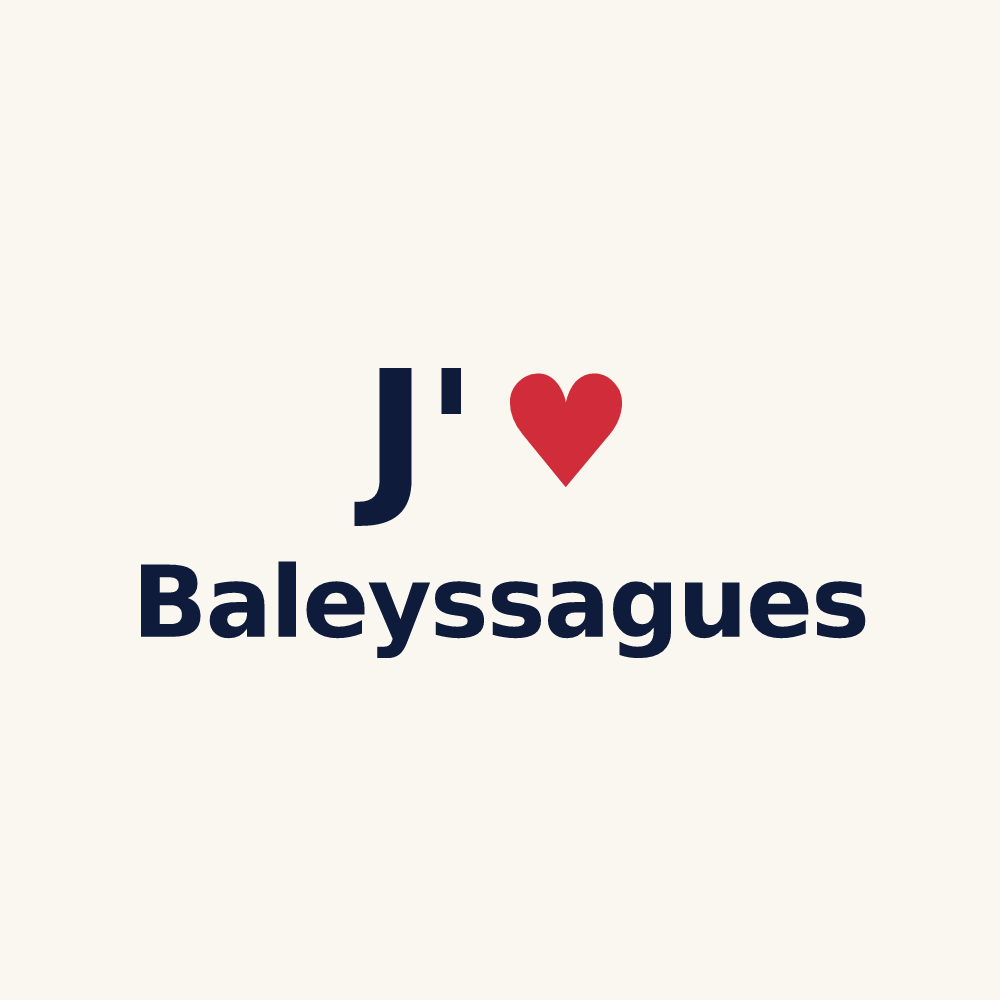 Tasse personnalisée Baleyssagues — design J'aime Baleyssagues