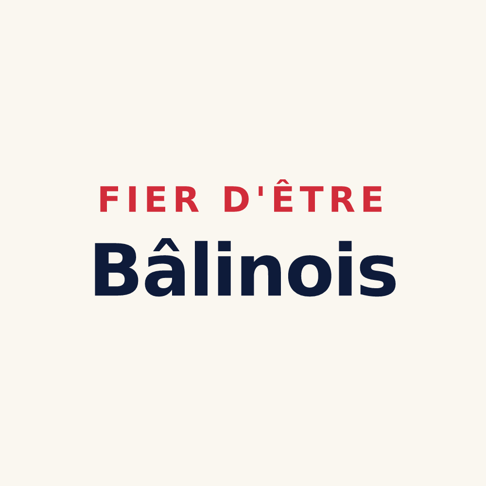 Tasse « Fier d'être Bâlinois » — design pour Bâlines