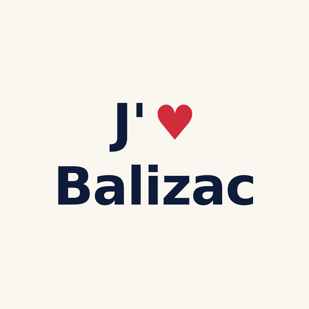 Tasse personnalisée Balizac — design J'aime Balizac