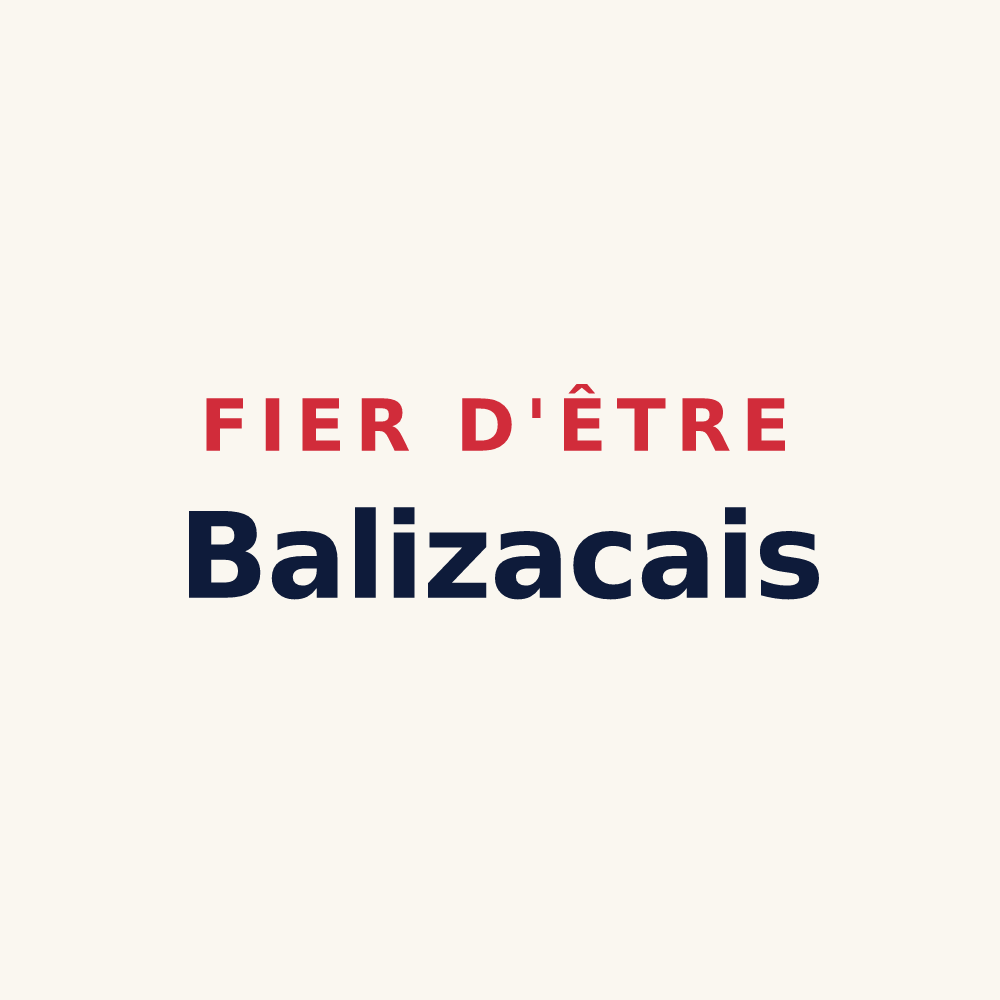 Tasse « Fier d'être Balizacais » — design pour Balizac