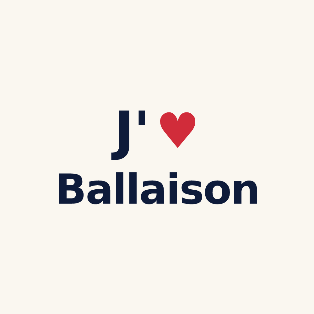 Tasse personnalisée Ballaison — design J'aime Ballaison