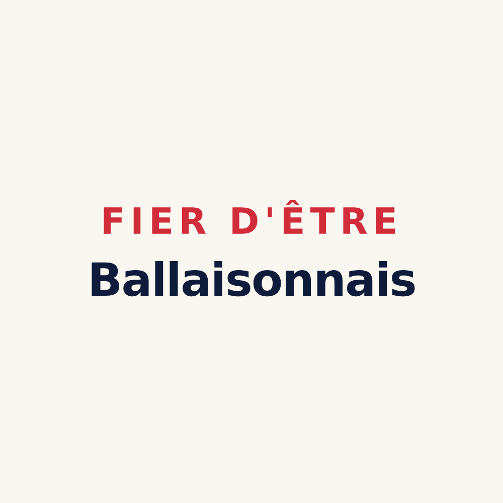 Tasse « Fier d'être Ballaisonnais » — design pour Ballaison