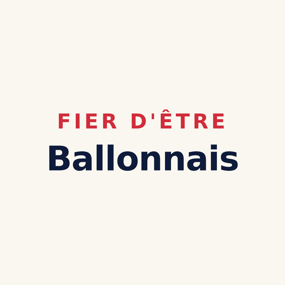 Tasse « Fier d'être Ballonnais » — design pour Ballon-Saint Mars