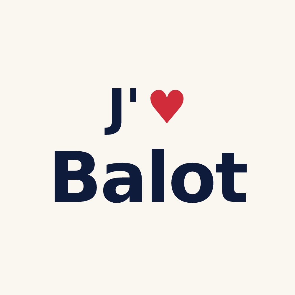 Tasse personnalisée Balot — design J'aime Balot