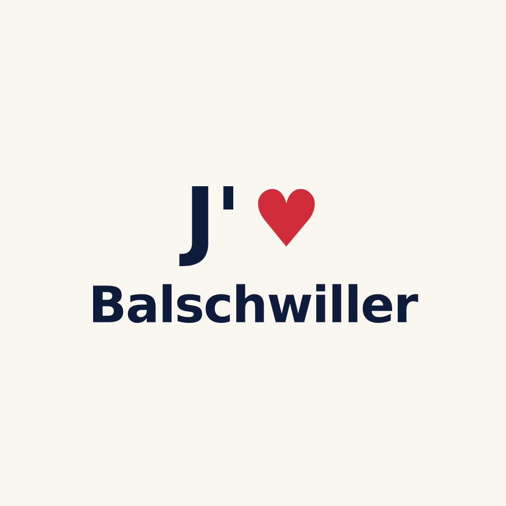 Tasse personnalisée Balschwiller — design J'aime Balschwiller