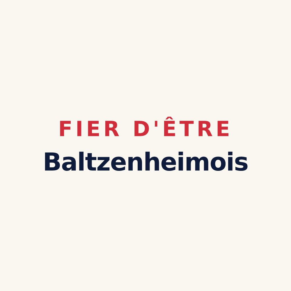 Tasse « Fier d'être Baltzenheimois » — design pour Baltzenheim