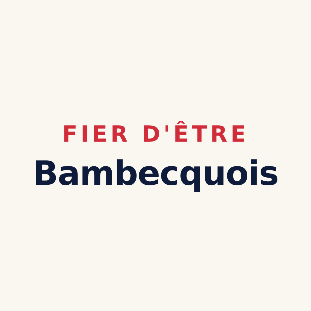Tasse « Fier d'être Bambecquois » — design pour Bambecque