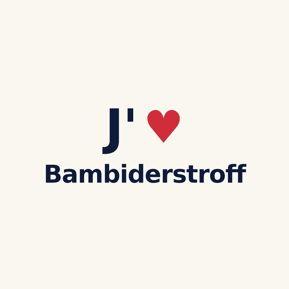 Tasse personnalisée Bambiderstroff — design J'aime Bambiderstroff
