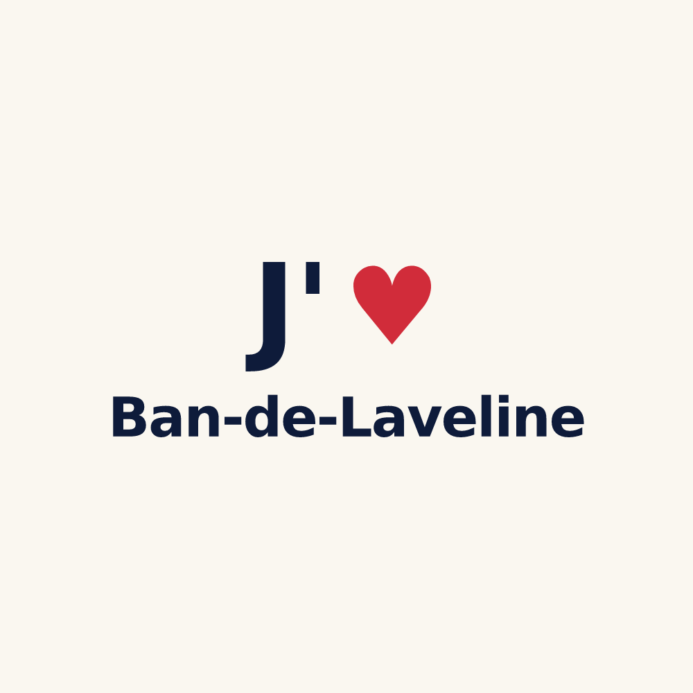 Tasse personnalisée Ban-de-Laveline — design « J'aime Ban-de-Laveline » imprimé sur la tasse