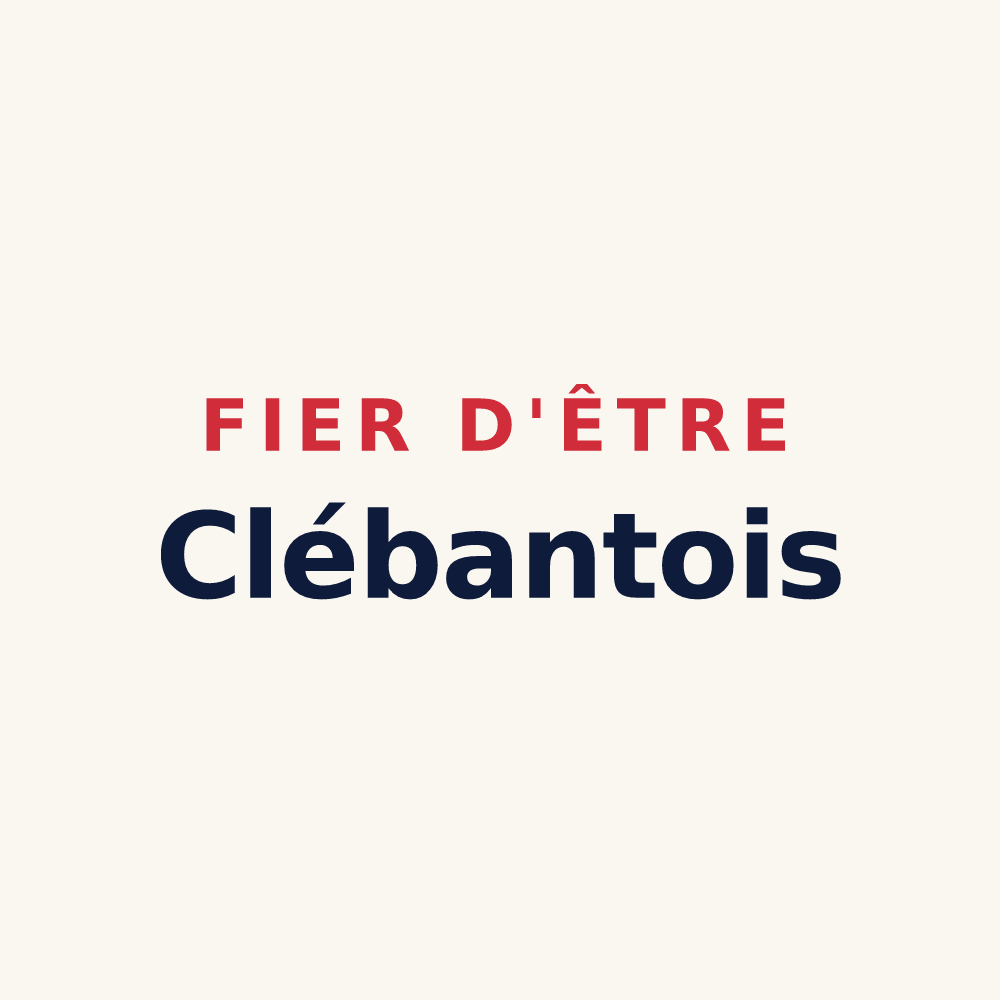 Tasse « Fier d'être Clébantois » — design pour Ban-sur-Meurthe-Clefcy