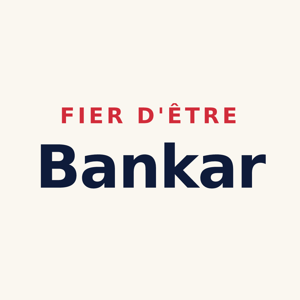 Tasse « Fier d'être Bankar » — design pour Banca