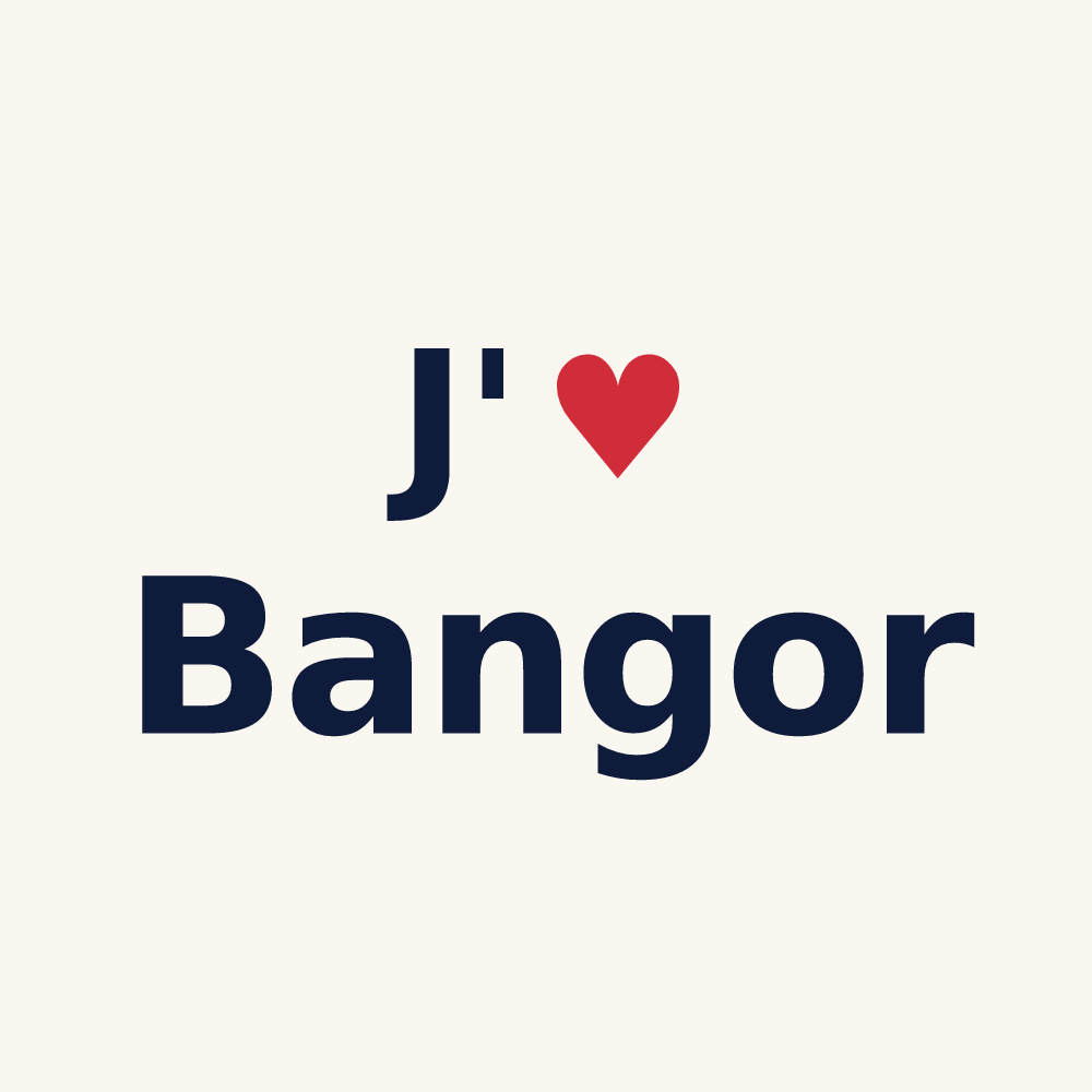Tasse personnalisée Bangor — design J'aime Bangor