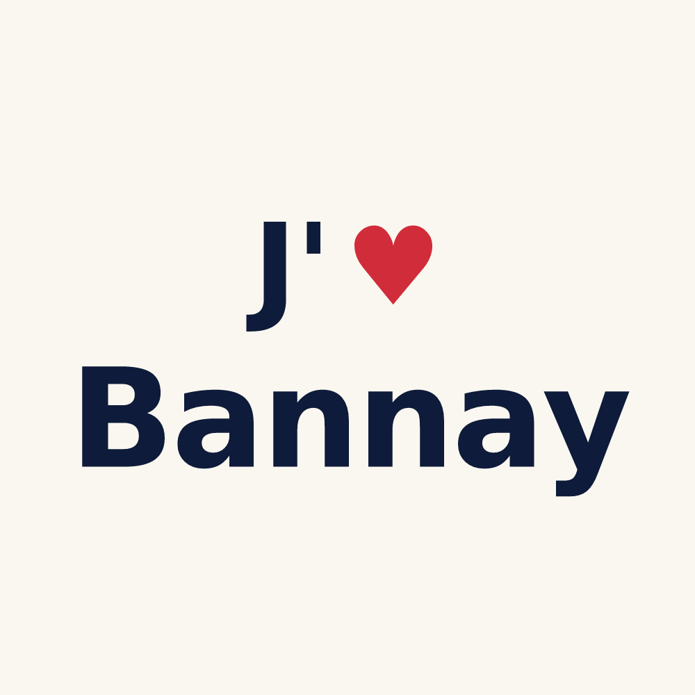 Tasse personnalisée Bannay — design J'aime Bannay